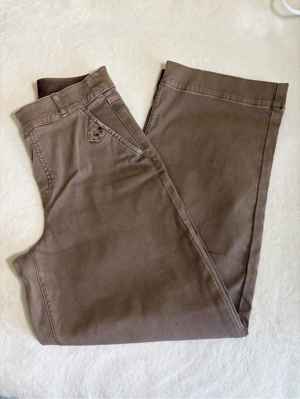 SPANX Women's Wide-Leg Pants in Brown Sz S/P